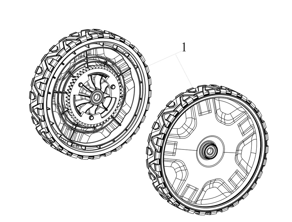 Wheels (11x2) Diagram and Parts List for SC500K (12AVP2KL710)(2023) Cub Cadet Lawn Mower
